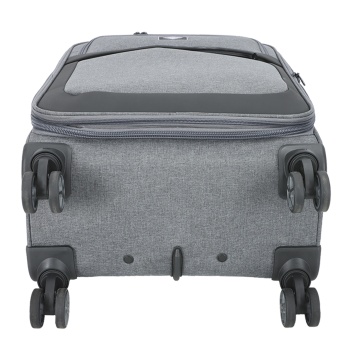 Troler Cabină Extensibil 55x35x20 cm Lee Cooper, Poliester, 4 Roti Duble, LC33503, Gri - Img 8