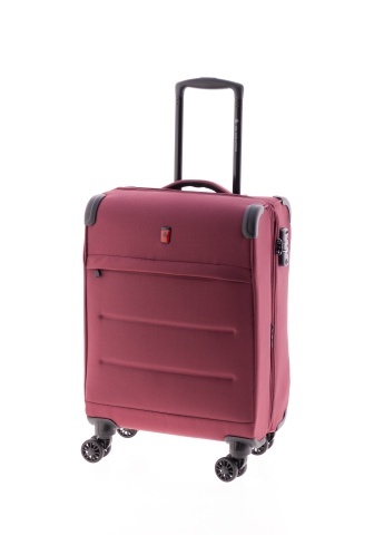 Troler Cabină Extensibil 55x38x20 cm Gladiator Helios, Poliester, Cifru TSA, 4 Roți Duble, Grena - Img 9