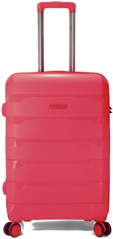Troler Cabina Extensibil Benzi BZ 5750, Polipropilena, 4 Roti Duble, 55 cm, Roz