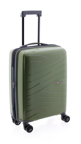 Troler Cabina Extensibil, Polipropilena, Cifru, Roti cu Suspensie, Gladiator Flow, MG 1710 - 55 cm, Verde inchis - Img 6