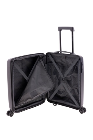 Troler Cabina Extensibil, Polipropilena, Cifru, Roti cu Suspensie, Gladiator Flow, MG 1710 - 55 cm, Negru - Img 2