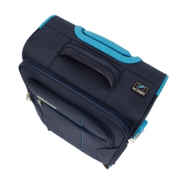 Troler cabina Lamonza Ultralight, 55x37x21 cm, 2.58 kg, Albastru inchis / Turcoaz - Img 8