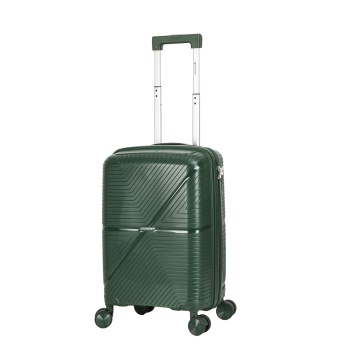 Troler cabina Madisson SW42103, polipropilena, cifru, 4 roti duble, 55 cm, verde inchis