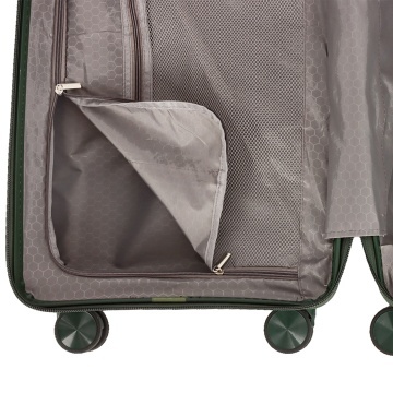 Troler cabina Madisson SW42103, polipropilena, cifru, 4 roti duble, 55 cm, verde inchis - Img 4
