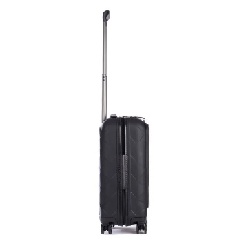 Troler Cabina Policarbonat/Piele Naturala Stratic Leather and More S - 55 cm Negru - Img 6
