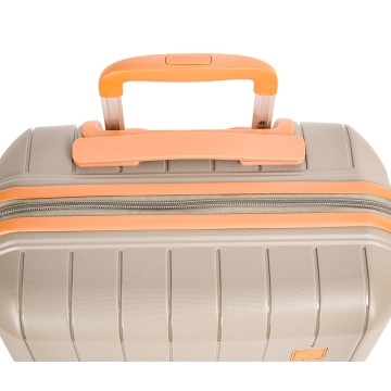 Troler Cabina Polipropilena, Fermoar Antifurt, Cifru TSA, Snowball, SW49403, 55.5 cm, Auriu - Img 9