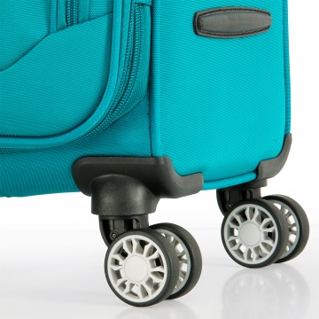 Troler Cabina Snowball SW87303, Fermoar Antifurt, 4 Roti Duble, Nylon, Cifru TSA, 55 cm, Kaki - Img 3