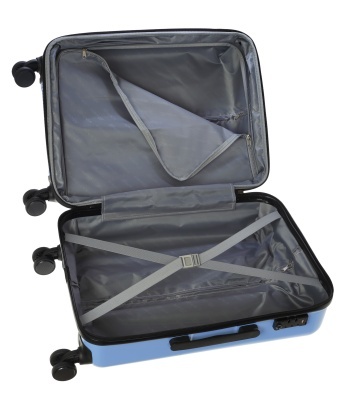 Troler Cabina, Stelxis, ABS, 4 Roti Duble, Cifru TSA, ST 538 - 54.5 cm, Negru - Img 2