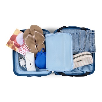 Troler cabina XS CarryOn Skyhopper Underseat, 40×30×20 cm, bagaj de mana Wizz Air, policarbonat, 19 L, cifru TSA, auriu - Img 2
