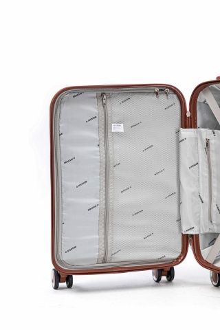 Troler de Cabină Aventor, 55x35x20 cm, ABS, Cifru, 4 roți duble 360°, 32 L, AV107, Albastru - Img 6