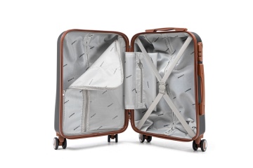Troler de Cabină Aventor, 55x35x20 cm, ABS, Cifru, 4 roți duble 360°, 32 L, AV107, Negru - Img 6