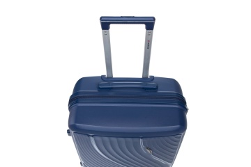 Troler de cabină Aventor AV106, 55x38x21.5 cm, polipropilenă, bagaj de mână, cifru TSA, 4 roți duble 360°, bleumarin - Img 14