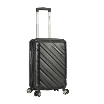 Troler de cabina extensibil Madisson SW43903, polipropilena, cifru, 4 roti duble, 55 cm, negru