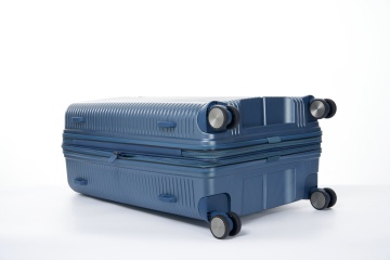 Troler de cabina extensibil Verage Rome, bagaj de mana, 55x38x20 cm, +20% capacitate, fermoar antifurt, polipropilena, cifru TSA, 4 roti 360°, albastru - Img 5