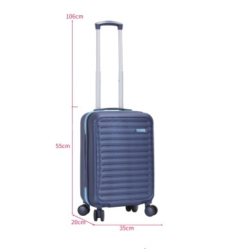 Troler de Cabină Madisson, 55x35x20 cm, ABS, Fermoar Antifurt, Cifru, 35 L, SW66802, Bleumarin - Img 3
