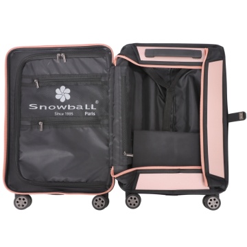 Troler de Cabină Pliabil Snowball , 55x35x20 cm, Policarbonat, Cifru TSA, SW61101, Negru - Img 6