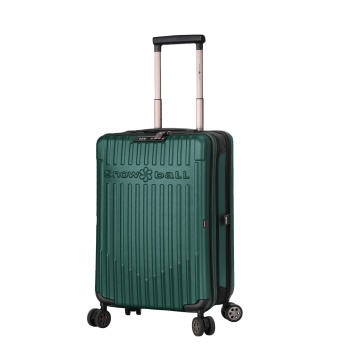 Troler de Cabină Pliabil Snowball , 55x35x20 cm, Policarbonat, Cifru TSA, SW61101, Verde închis