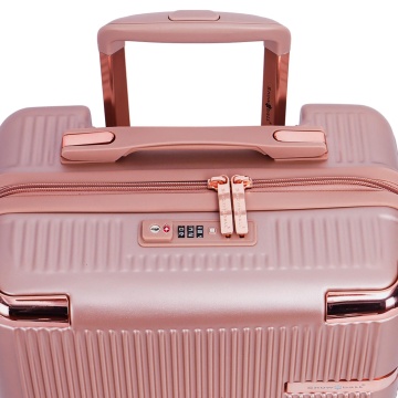 Troler de cabina Snowball SW44303, fermoar antifurt, 55 cm, policarbonat rezistent, 39L, cifru TSA, rose - Img 9