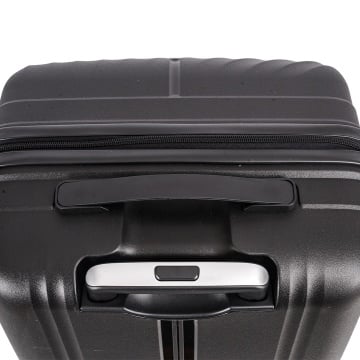 Troler de cabina Snowball SW47203, polipropilena, fermoar antifurt, cifru TSA, 4 roti duble, 55 cm, negru - Img 9
