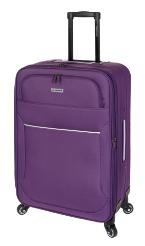 Troler extensibil mediu Diplomat ZC 3004, poliester, 4 roti, 68 cm, mov