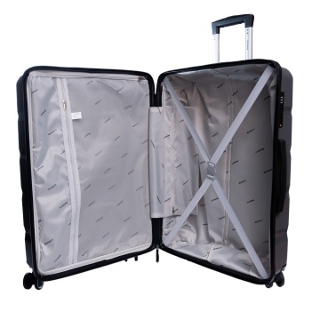 Troler mare Aventor AV102, bagaj de cala, 71.5x47.5x29 cm, polipropilena, cifru TSA, 4 roti duble 360°, antracit - Img 2