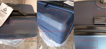 Troler mare Aventor AV102, bagaj de cala, 71.5x47.5x29 cm, polipropilena, cifru TSA, 4 roti duble 360°, bleumarin, RESIGILAT - Img 2