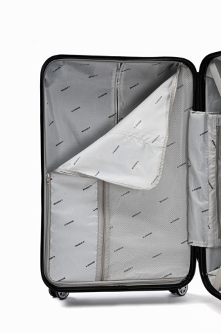 Troler mare Aventor AV104, 76x49x29 cm, bagaj de cala, 100%ABS, cifru, 4 roti duble 360°, negru, RESIGILAT - Img 10