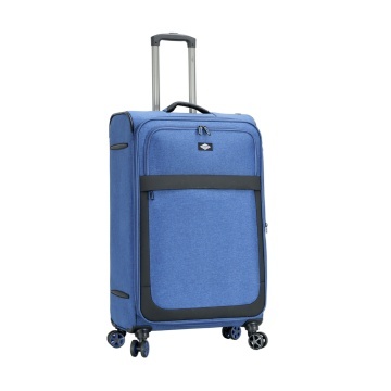 Troler Mare Extensibil 76x46x27 cm Lee Cooper, Poliester, 4 Roti Duble, LC33503, Albastru - Img 7