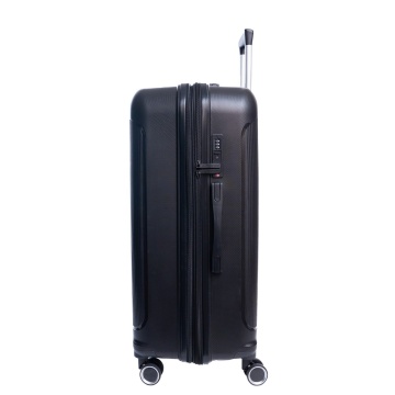 Troler mare extensibil Aventor AV101, 75.5x50x30 cm, polipropilena, bagaj de cala, fermoar antifurt, +20% capacitate, cifru TSA, negru - Img 5