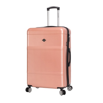 Troler mare extensibil Lee Cooper LC32203, policarbonat, 4 roti duble, cifru, 77 cm, rose - Img 19