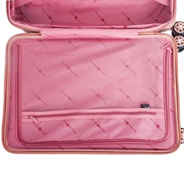 Troler mare extensibil Snowball SW44303, fermoar antifurt, 77 cm, policarbonat rezistent, cifru TSA, rose - Img 9