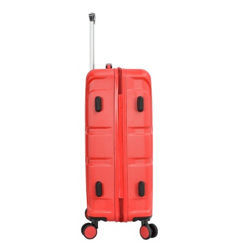 Troler Mare Lee Cooper London, ABS, 4 Roti Duble, Cifru, 76 cm, Argintiu - Img 9