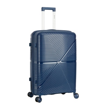 Troler mare Madisson SW42103, polipropilena, cifru, 4 roti duble, 77 cm, bleumarin - Img 13