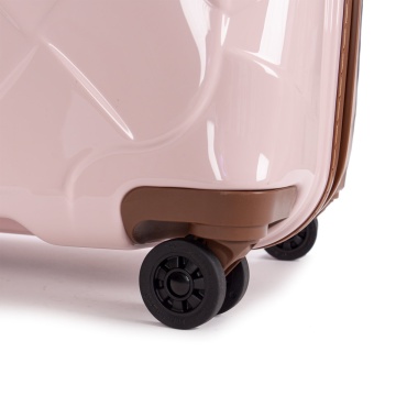 Troler Mare Policarbonat/Piele Naturala Stratic Leather and More L - 76 cm Rose - Img 8
