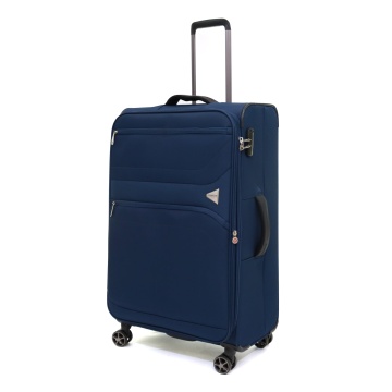 Troler Mare Poliester 4 Roti Duble Ella Icon Stark 2582 - 80 cm Bleumarin