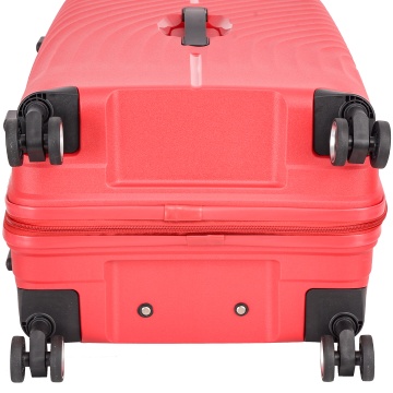 Troler mare Snowball SW47203, polipropilena, fermoar antifurt, cifru TSA, 4 roti duble, 79 cm, rosu - Img 9