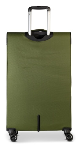 Troler mare Worldpack Bern F10508, 79x47x30 cm, bagaj de cală, poliester, cifru TSA, 4 roți duble, verde olive - Img 8