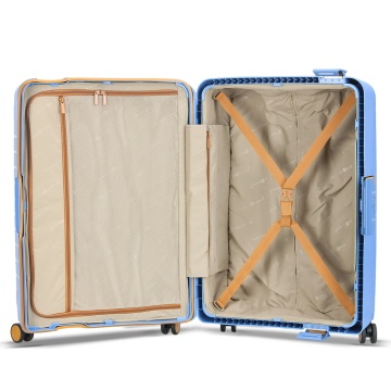Troler Mediu 68x47x26 cm Snowball, 100% Polipropilenă, Închidere Clapetă, SW57203, Albastru - Img 2
