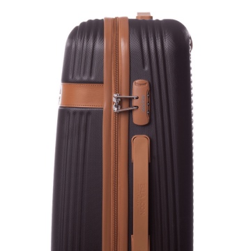 Troler Mediu ABS 4 Roti Duble ELLA ICON STYLE 1158-70 cm Maro - Img 5