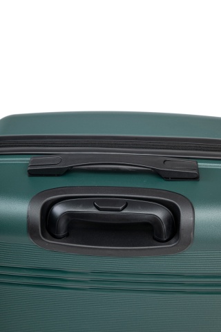 Troler Mediu Aventor, 67.5x46x26 cm, Polipropilenă, Cifru TSA, 4 Roți Duble 360°, AV108, Verde - Img 5