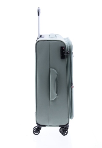 Troler Mediu, Extensibil, 4 Roti Duble, Nylon, Gladiator, Arctic, MG 3711 - 66 cm, Verde - Img 4