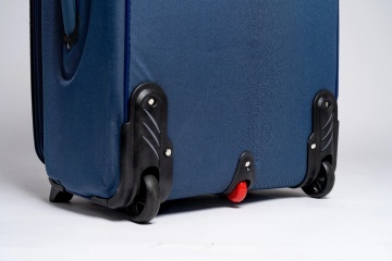 Troler Mediu Extensibil 62x42x27 cm Rowex Prime, Poliester, Cifru, Bleumarin - Img 3