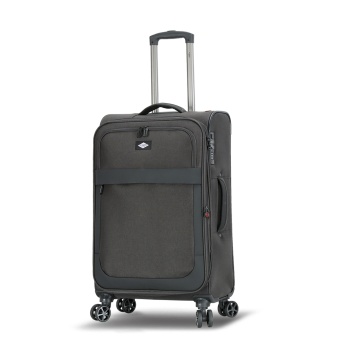 Troler Mediu Extensibil 66x41x24 cm Lee Cooper, Poliester, 4 Roti Duble, LC33503, Antracit - Img 14