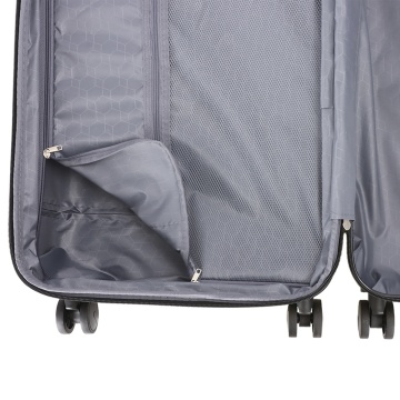 Troler Mediu Extensibil 66x42x27 cm Madisson, Fermoar Antifurt, Policarbonat, SW65203, Negru/Galben, RESIGILAT - Img 8