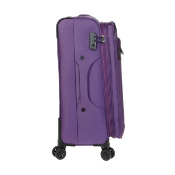 Troler Mediu Extensibil 68x41x30 cm Diplomat, Poliester, Cifru, ZC208, Mov - Img 4