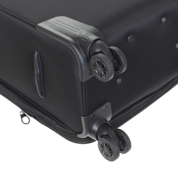 Troler Mediu Extensibil 68x41x30 cm Diplomat, Poliester, Cifru, ZC208, Negru - Img 6