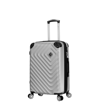 Troler mediu extensibil Madisson SW44103, ABS, cifru, 4 roti duble, 67 cm, argintiu