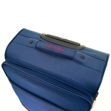 Troler Mediu Extensibil Poliester 4 Roti Duble Ella Icon Petra Textil 2603 - 69 cm Bleumarin - Img 7