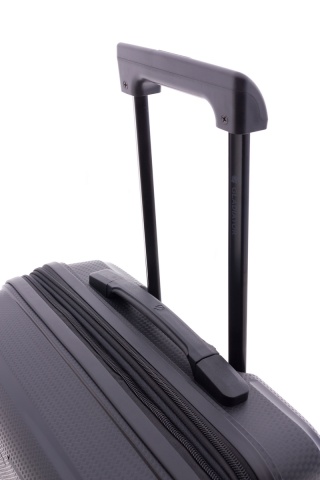 Troler Mediu Extensibil, Polipropilena, Cifru, Roti cu Suspensie, Gladiator Flow, MG 1711 - 68 cm, Negru - Img 6