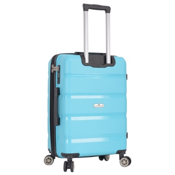 Troler Mediu Extensibil Polipropilena, Madisson, SW43603, 4 Roti Duble, Cifru TSA, 63 cm, Albastru deschis - Img 6